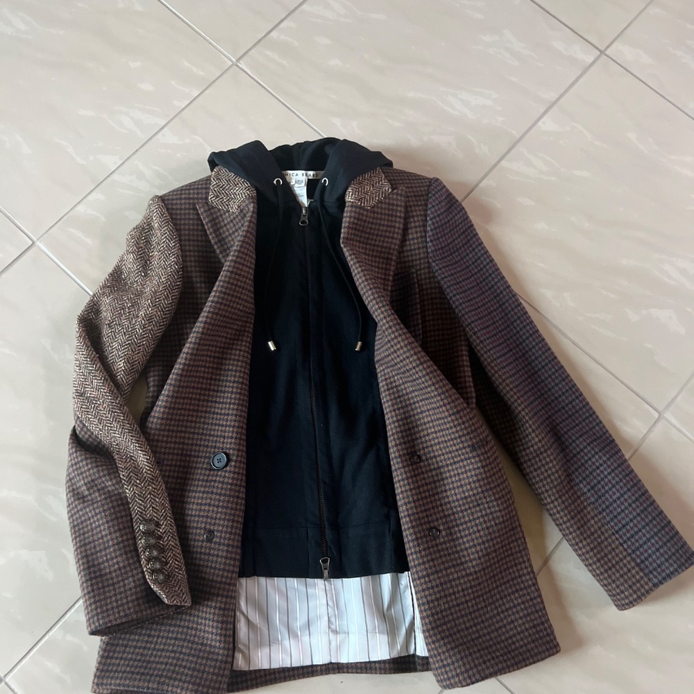 2810 Veronica Beard Faustine Dickey Jacket & Black Hoodie Dickey size 2 - Picture 4 of 16